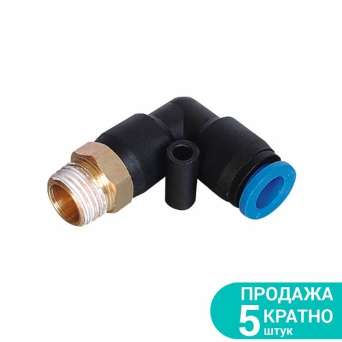 Штуцер цанговий  (кутовий) Ø10 * 10 * 10 мм МТ 1/2 "Sigma (7027191)