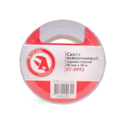 Скотч алюмінієвий термостійкий, 50 м, 50 мм INTERTOOL KT-0993