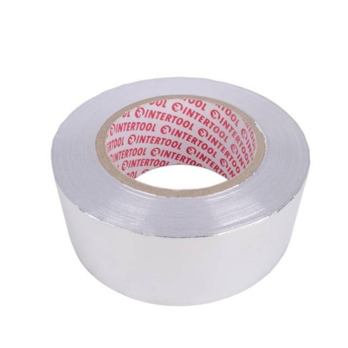 Скотч алюмінієвий термостійкий, 50 м, 50 мм INTERTOOL KT-0993