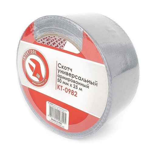 Скотч універсальний армований, 25 м, 50 мм INTERTOOL KT-0982