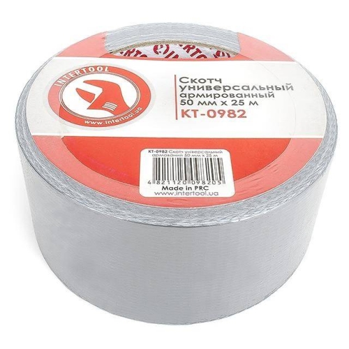 Скотч універсальний армований, 25 м, 50 мм INTERTOOL KT-0982