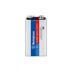 Сольова батарейка Westinghouse Super Heavy Duty 9V/6F22 Крона 1шт/уп shrink