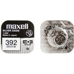 Срібно-оксидна батарейка Maxell "таблетка" SR41W 1шт/уп