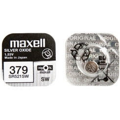 Срібно-оксидна батарейка Maxell "таблетка" SR521SW 1шт/уп