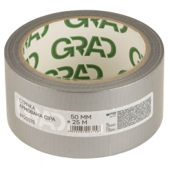 Стрічка армована сіра 50мм×25м GRAD (8420315)