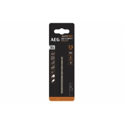 Свердло AAKHSSCBT3-5 AEG, HSS-Co, Ø3.5х39х70мм, 1шт.