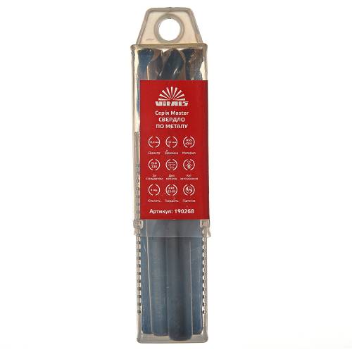 Свердло по металу HSS 4341 13,0 (5 шт.) Vitals Master