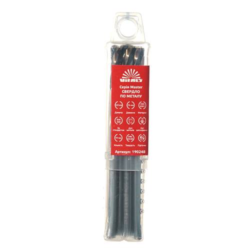 Свердло по металу HSS 4341 3,8 (10 шт.) Vitals Master