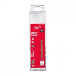 Свердло по металу HSS-Co MILWAUKEE, DIN338, Ø10,2х133х87мм, (5шт)