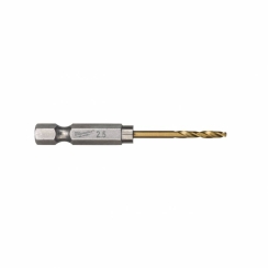 Свердло по металу RedHEX HSS-G TiN MILWAUKEE, Ø2,5мм