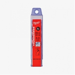 Свердло по металу THUNDERWEB HSS-G MILWAUKEE DIN338, Ø8,0x117мм, (5шт)