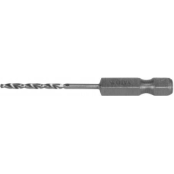 Свердло по металу YATO: HSS6542, Ø=2мм, HEX-1/4", l=57/26мм, для нержав., конструкт., лег. сталі