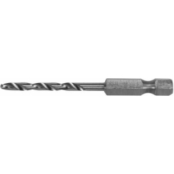 Свердло по металу YATO: HSS6542, Ø=3.2мм, HEX-1/4", l=65/34мм, для нержав., конструкт., ліг.