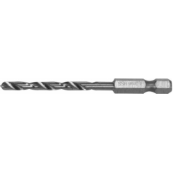 Свердло по металу YATO: HSS6542, Ø=4мм, HEX-1/4", l=75/43мм, для нержав., конструкт., лег. сталі