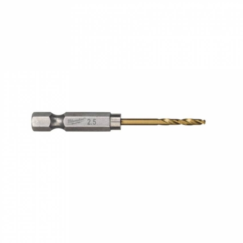 Свердло по металу RedHEX HSS-G TiN MILWAUKEE, Ø2,5мм, (2шт)