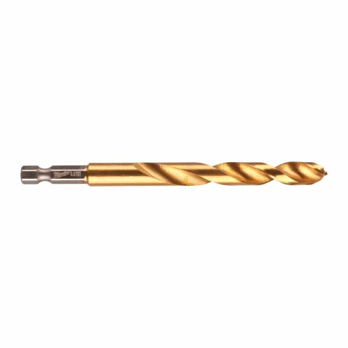 Свердло по металу RedHEX HSS-G TiN MILWAUKEE, Ø3,2мм, (2шт)