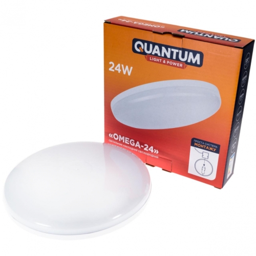 Світильник стельовий світлодіодний круглий Quantum OMEGA-24 4000К