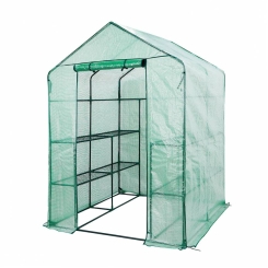 Теплиця 143 x 143 x 195 см, плівка ПЕ 135 г, металева конструкція
