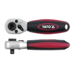 Тріщатка YATO для бит і голівок, M=1/4"(6,3 мм), L=136 мм [12/48]