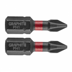Ударний біт PH1 x 25 мм, 2 шт.