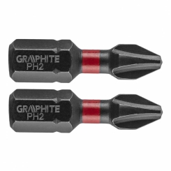 Ударний біт PH2 x 25 мм, 2 шт.