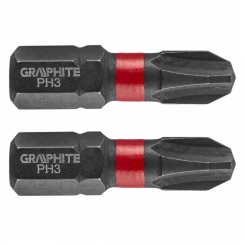 Ударний біт PH3 x 25 мм, 2 шт.