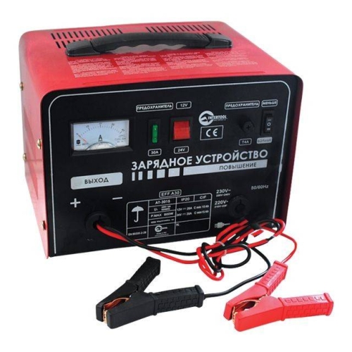 Пристрій зарядний 12/24 В, 0,6 кВт, 30 А, 20-400 Аг INTERTOOL AT-3015