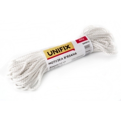 Мотузка в'язана 5мм, 15м біла UNIFIX