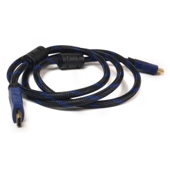 Відео кабель PowerPlant HDMI - HDMI, 1.5м, позолочені конектори, 1.4V, Nylon