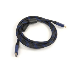 Відео кабель PowerPlant HDMI - HDMI, 2м, позолочені конектори, 1.4V, Nylon, Double ferrites