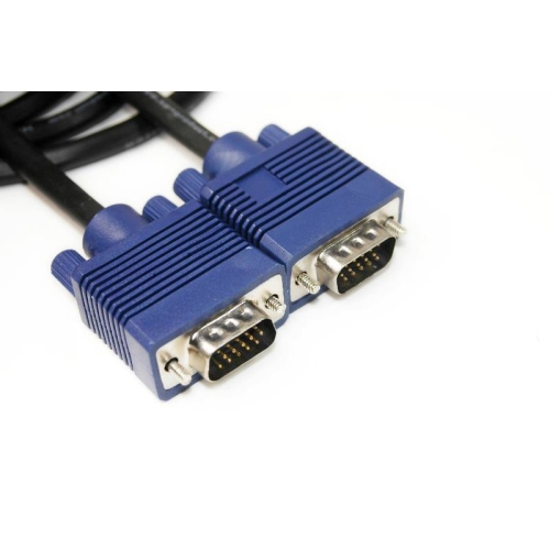 Відеокабель PowerPlant VGA-VGA, 1,5м, подвійні ферити