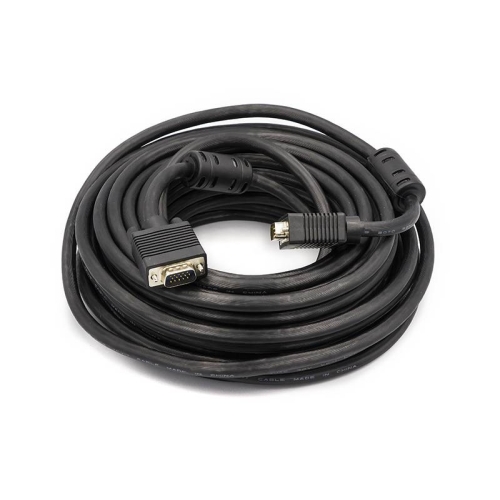 Відеокабель PowerPlant VGA-VGA, 15м, подвійний ферит