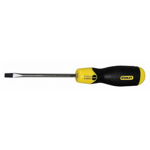 Викрутка Cushion Grip довжиною 100 мм з жалом під шліць SL 5 STANLEY 0-64-916, що розширюється.