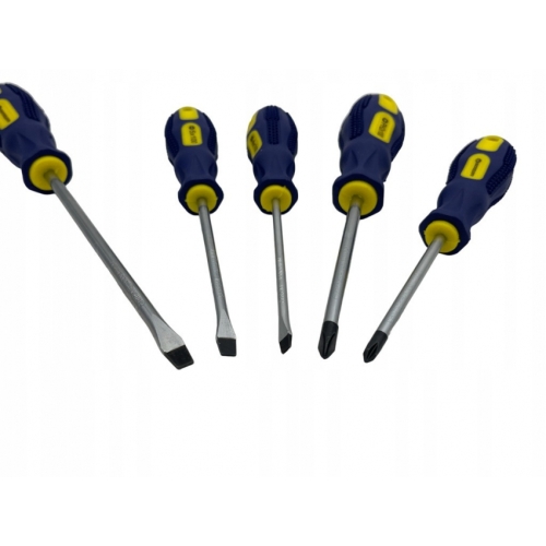 Викрутка набір 5 од. СТАНДАРТ (SL4x100, SL5x100, SL6x150, PH1x80, PH2x100) SDS05