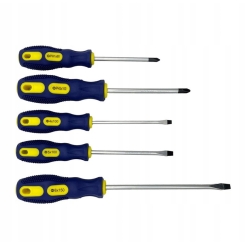 Викрутка набір 5 од. СТАНДАРТ (SL4x100, SL5x100, SL6x150, PH1x80, PH2x100) SDS05