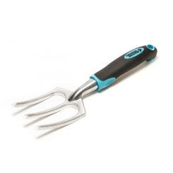 Вила садові MASTERTOOL алюмінієві з пластиковою ручкою та TPR покриттям 280х75 мм 14-6163