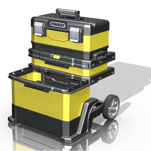 Ящик металопластмасовий Rolling Workshop, розміри 568x730x389 мм, на колесах STANLEY 1-95-621