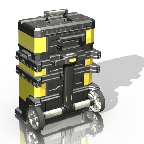 Ящик металопластмасовий Rolling Workshop, розміри 568x730x389 мм, на колесах STANLEY 1-95-621