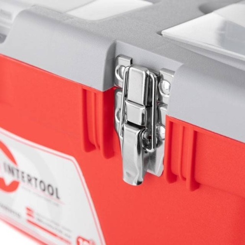 Ящик для інструментів з металевими замками, 16" 415*210*190мм INTERTOOL BX-0516