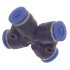 З'єднання цангове (Х-подібне) Ø6*6*6*6мм Sigma (7026591)