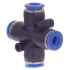З'єднання цангове (Х-подібне) Ø6*6*6*6мм Sigma (7026591)