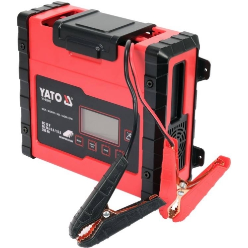 Зарядний прилад мережевий з LCD дисплеєм 230В YATO до акумуляторів 12V-2/8/15А, макс. 240AГод