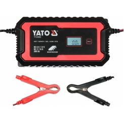 Зарядний прилад мережевий з LCD дисплеєм 230В YATO до акумуляторів 6V-2А 12V-10А, макс. 240AГод