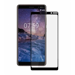 Захисне скло Full screen PowerPlant для Nokia 7 Plus, Black