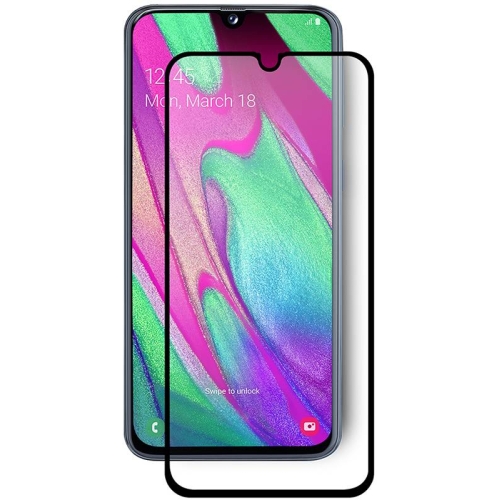 Захисне скло Full screen PowerPlant для Samsung Galaxy A40, Black