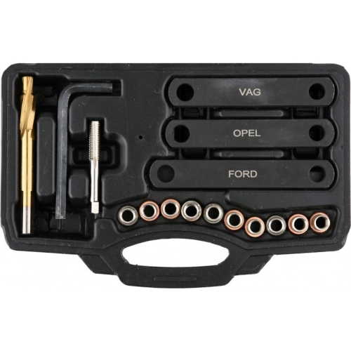 Ремонт гальмівних супортів FORD/OPEL/VAG YATO, М9х1, 25; 16 елем.