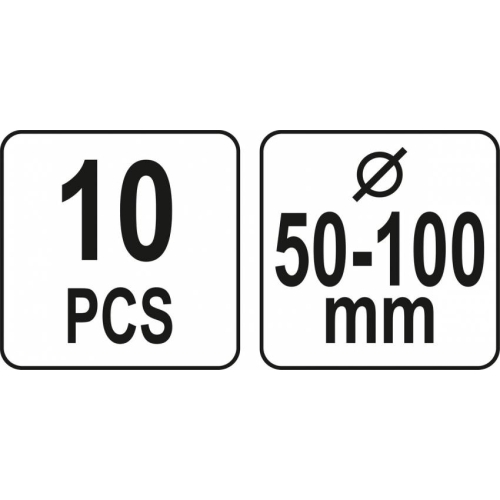 Засоби для встановлення поршневих кілець YATO Ø=50-100 мм, 10 елем.