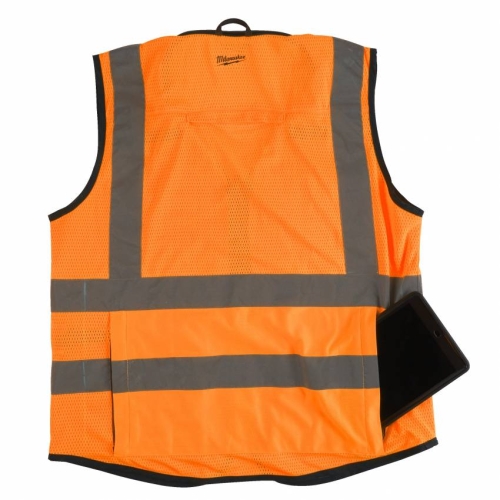 Жилет помаранчевий PREMIUM MILWAUKEE, сигнального забарвлення (2XL / 3XL) 1