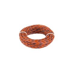 Жилка для тримера безшумна MASTERTOOL SPIRAL 2.40 мм 15 м двоколірна 19-1624