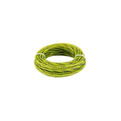 Жилка для тримера безшумна MASTERTOOL SPIRAL SQUARE 2.40 мм 15 м двоколірна 19-0424